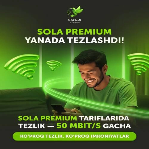 SOLA interneti yanada tezlashdi!